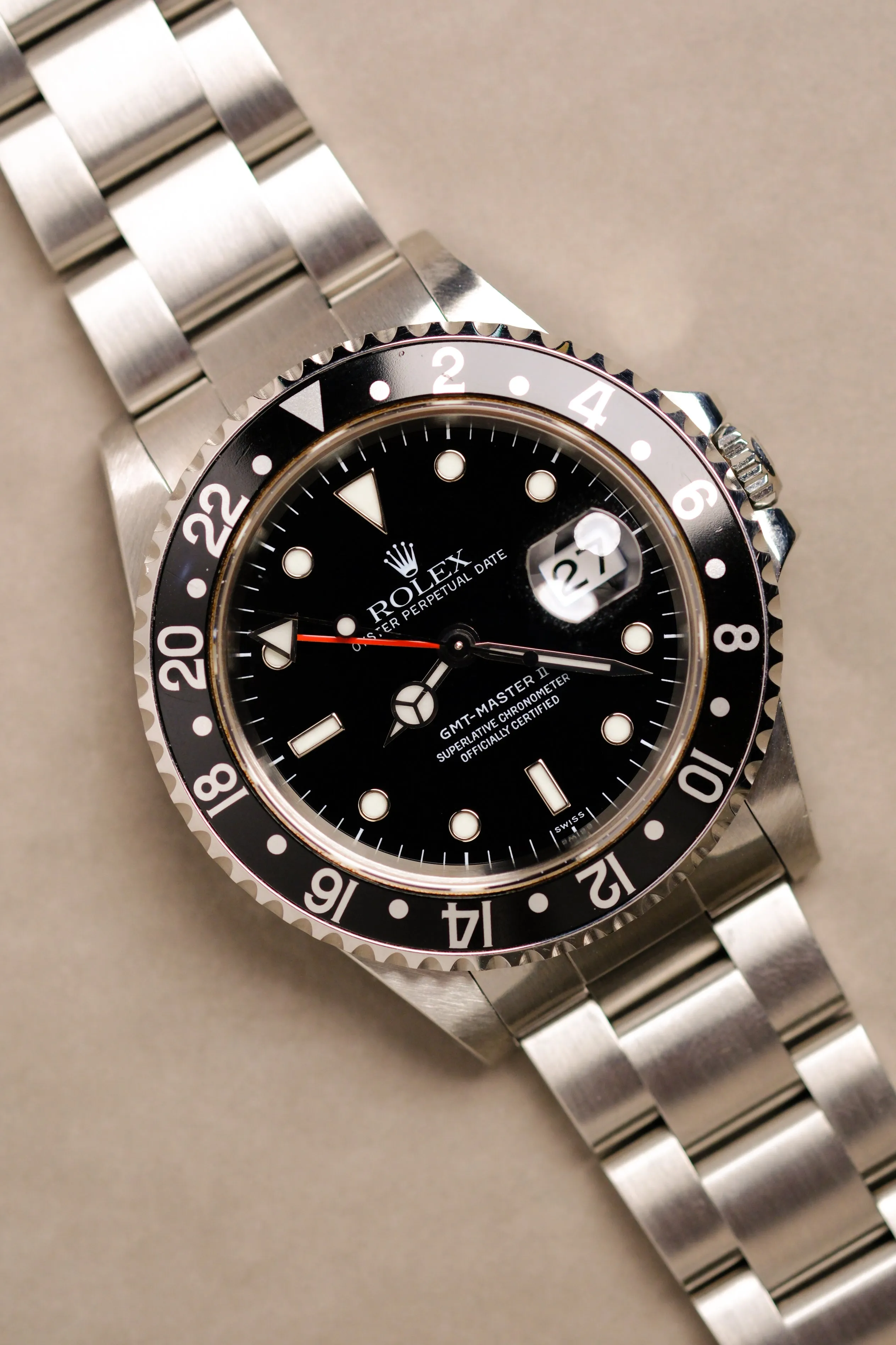Rolex GMT-Master ii 16710 'Swiss-Only' Dial w/Box - 1998