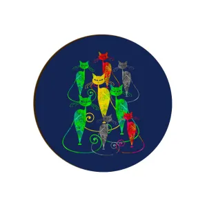 Sassy Kitties Round Coaster