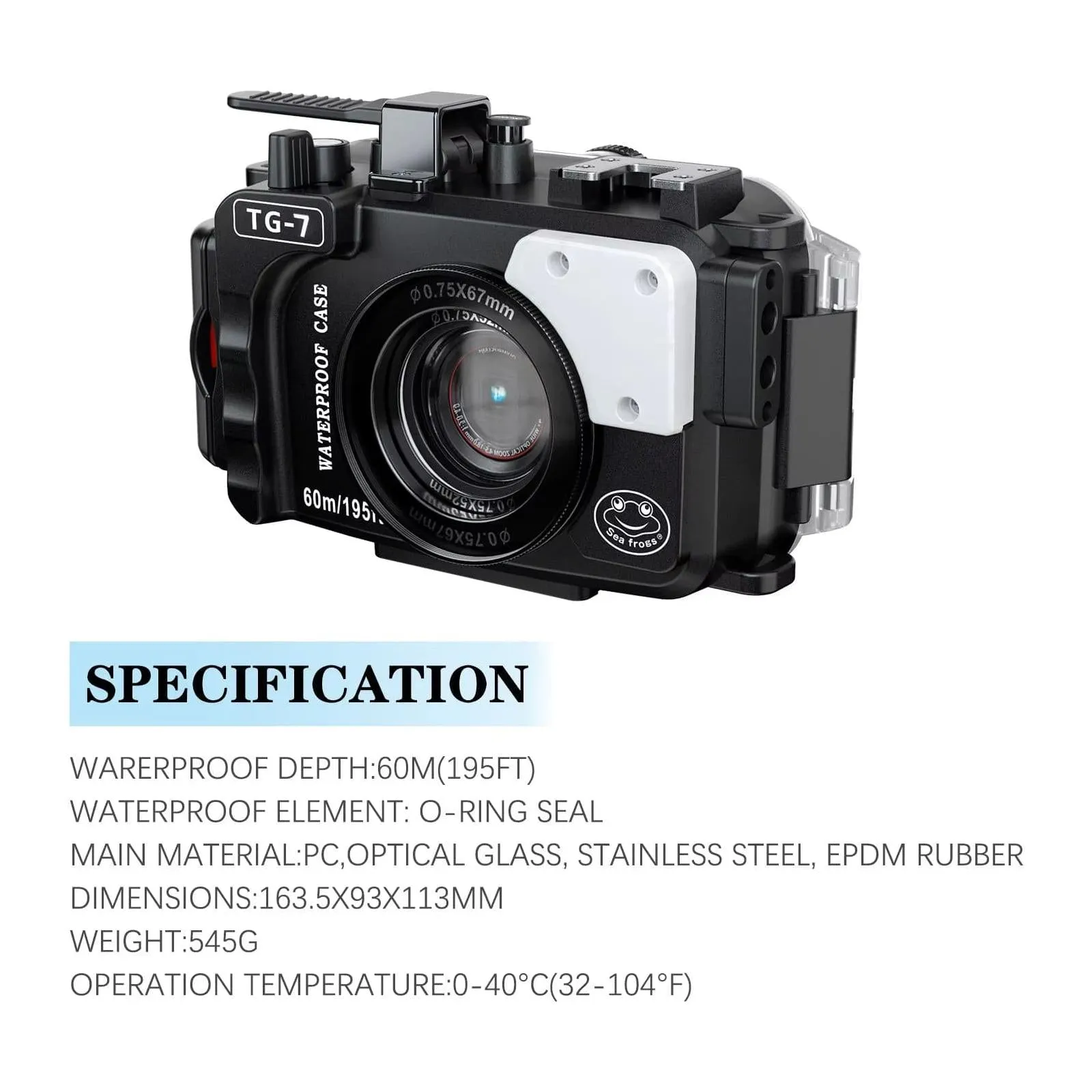 SeaFrogs Underwater Housing for Olympus TG7
