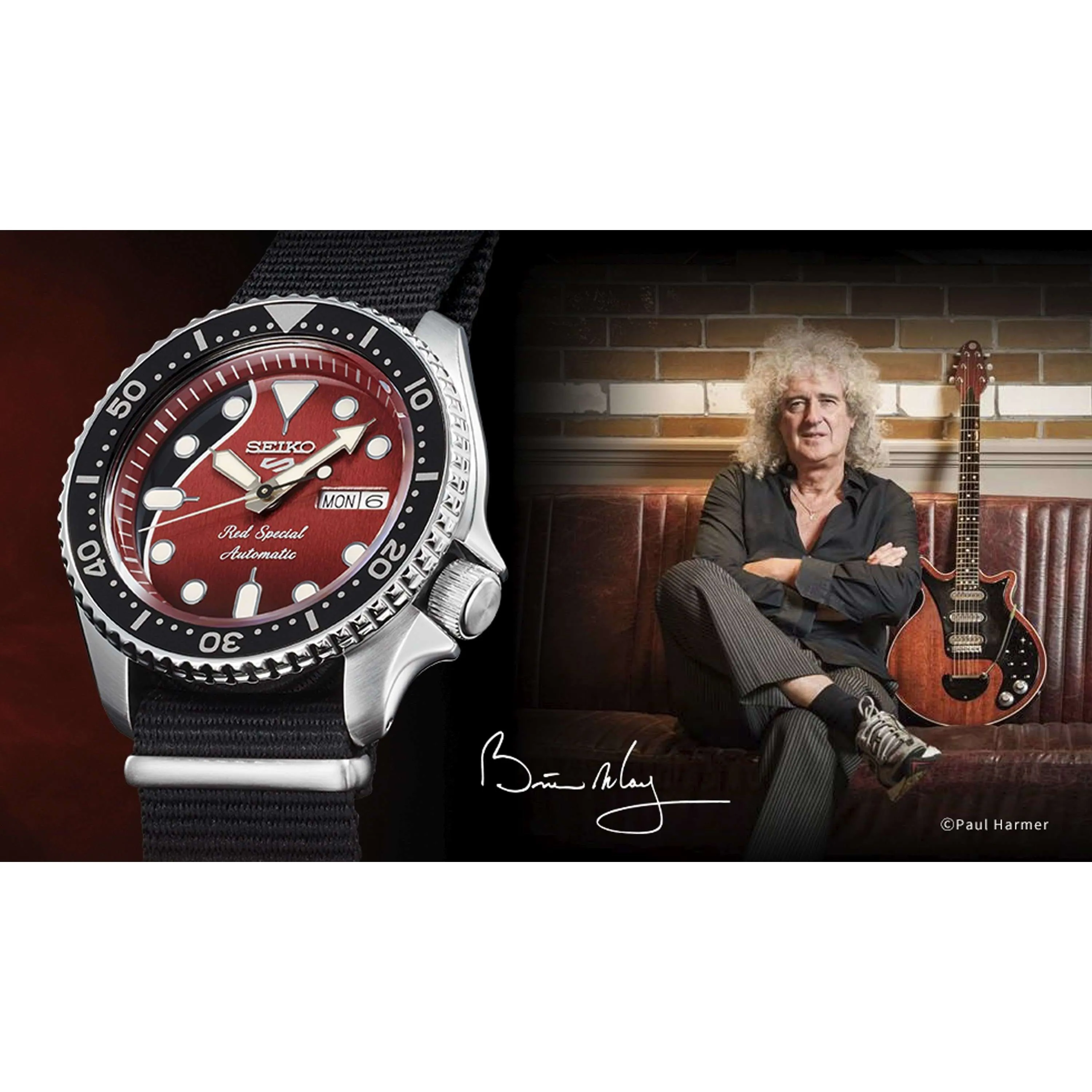 Seiko 5 Sports Brian May Men Watch (9,000 Limited) SRPE83K1