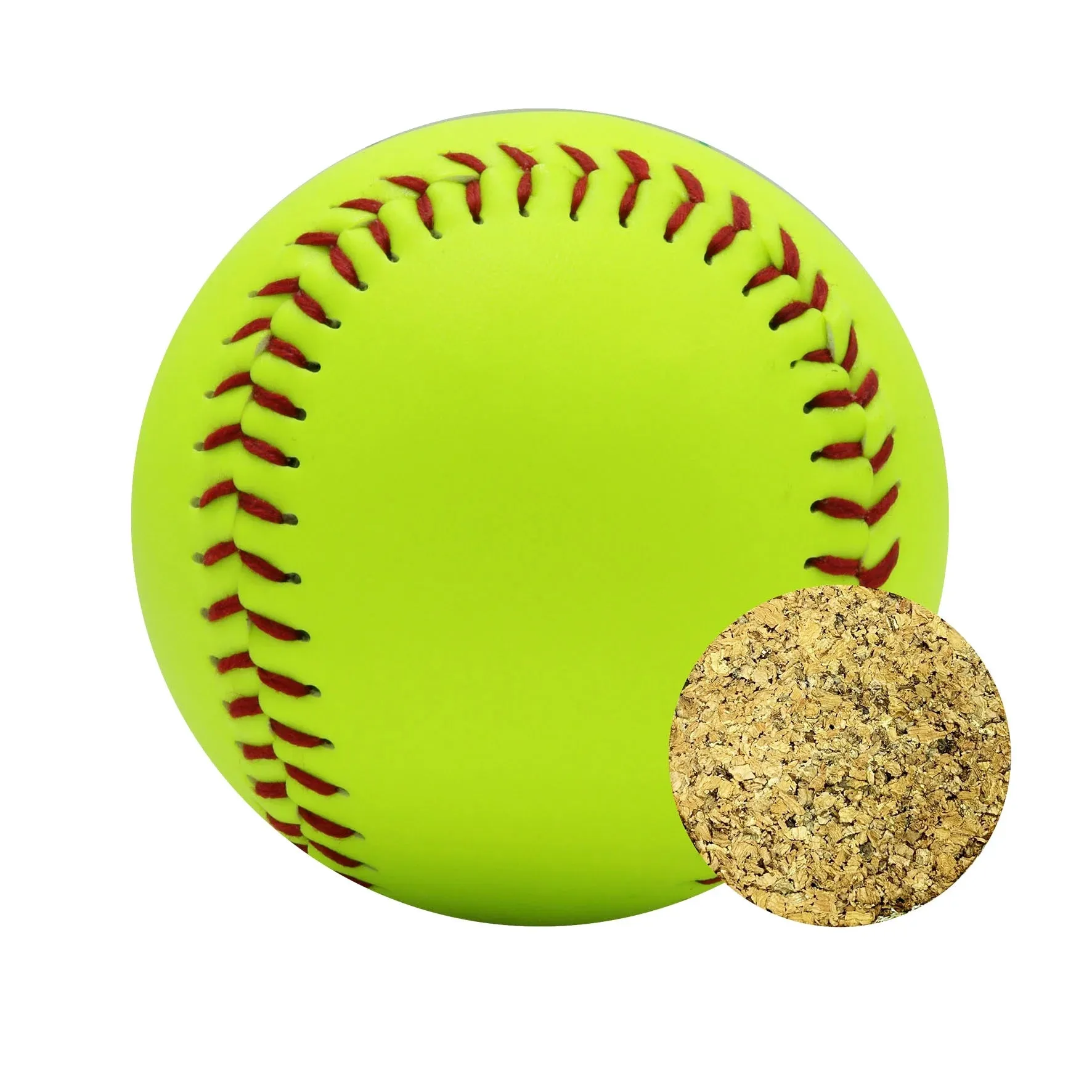 Set of 12 Softballs in Bucket, 12 Inch, Yellow