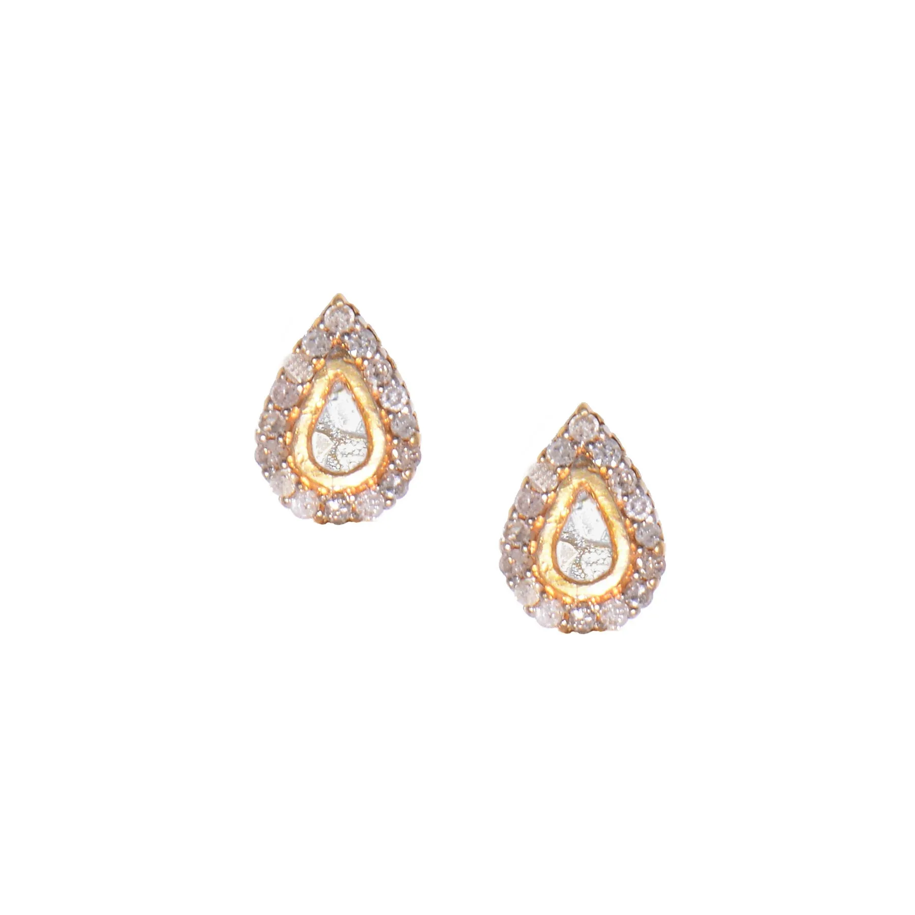 Shana Gulati Diamond Irving Stud Earring Gold