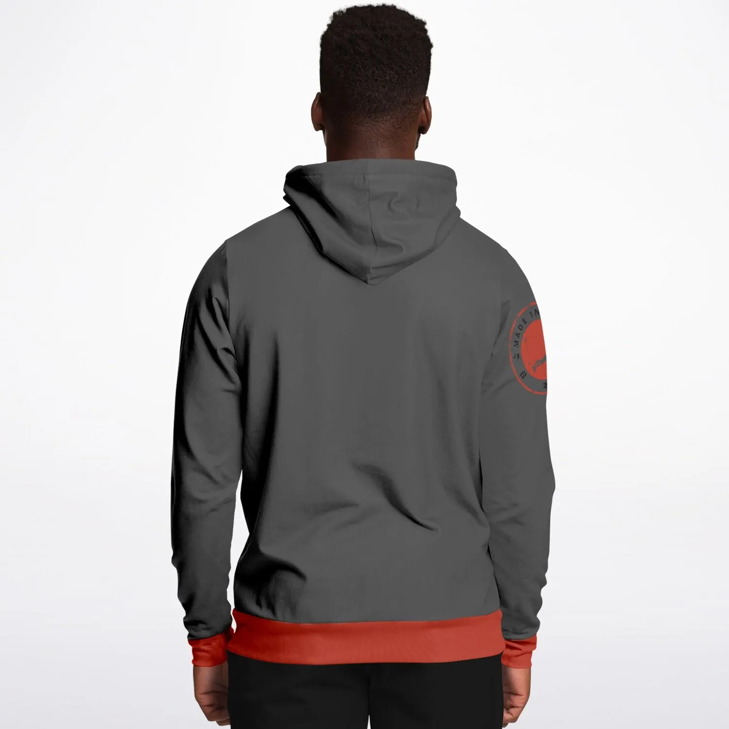 Shōwa Sanshoku Koi Grey Hoodie