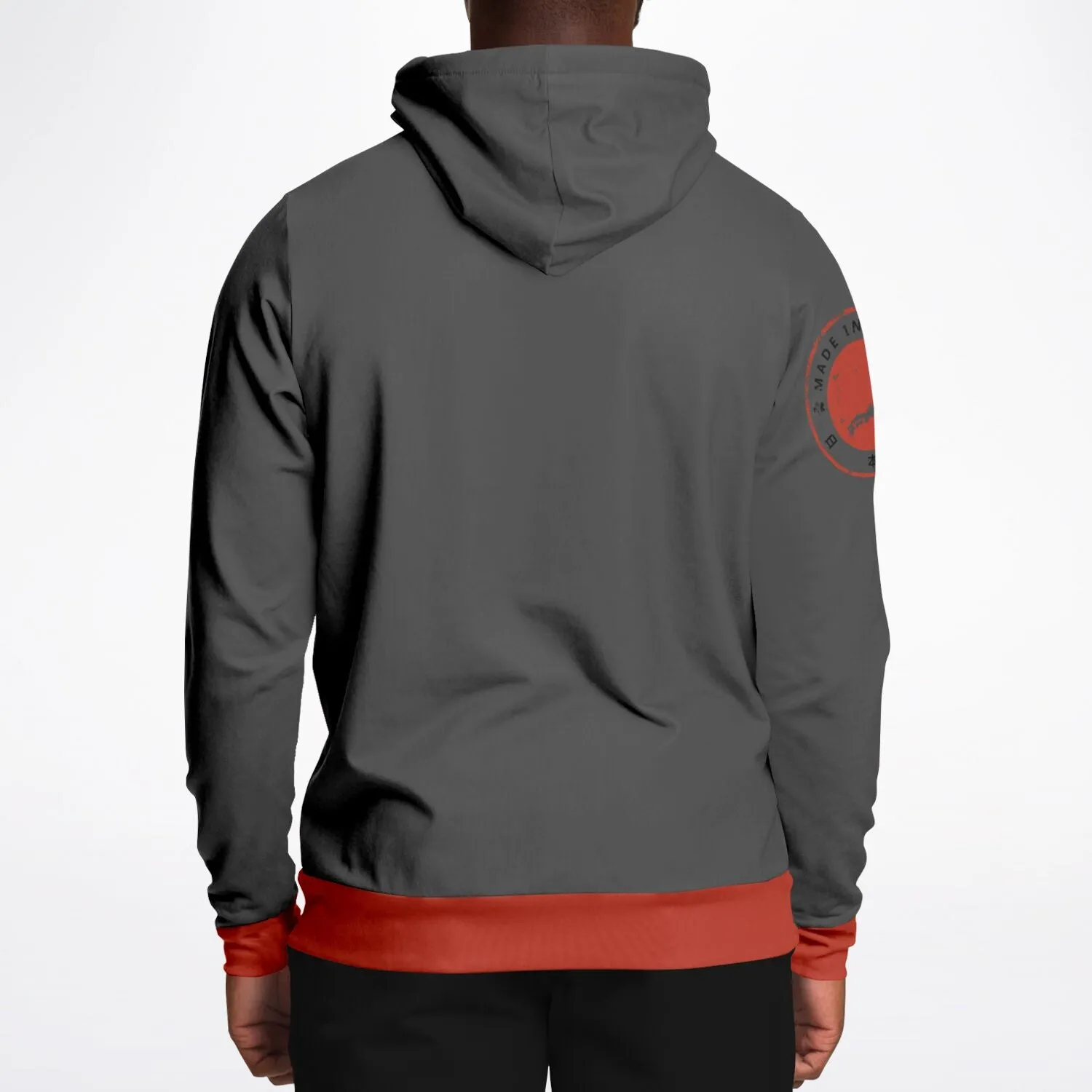 Shōwa Sanshoku Koi Grey Hoodie