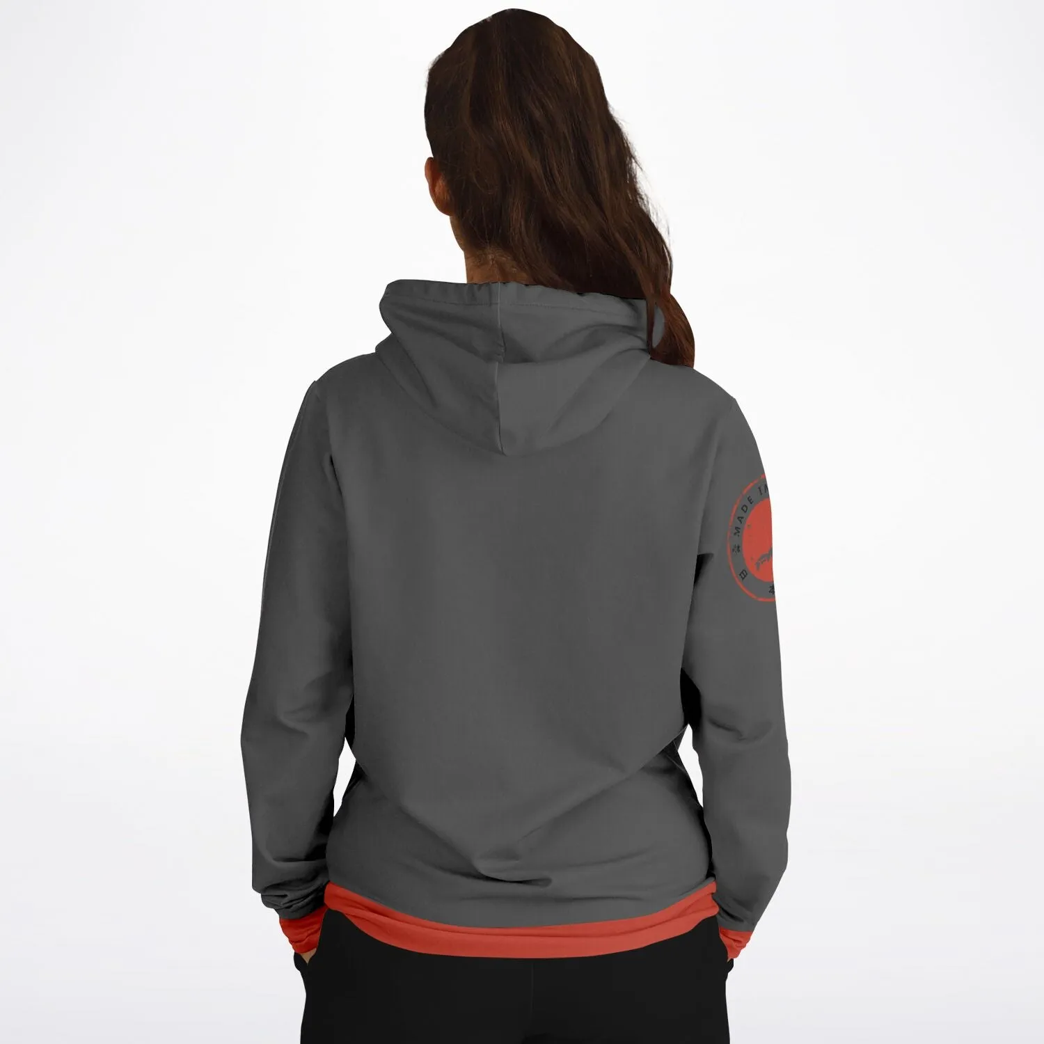 Shōwa Sanshoku Koi Grey Hoodie