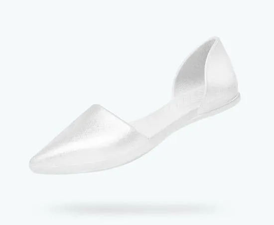 Silver Metallic Audrey Flat