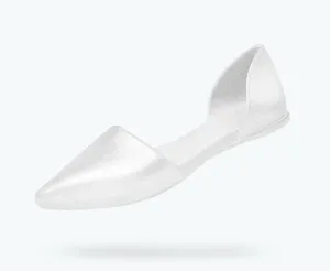 Silver Metallic Audrey Flat