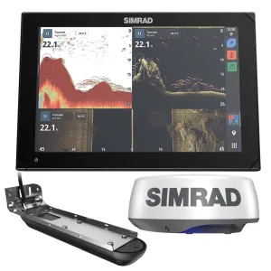 Simrad NSX 3012 Radar Bundle - HALO20  Radar Dome  Active Imaging 3-in-1 Transducer