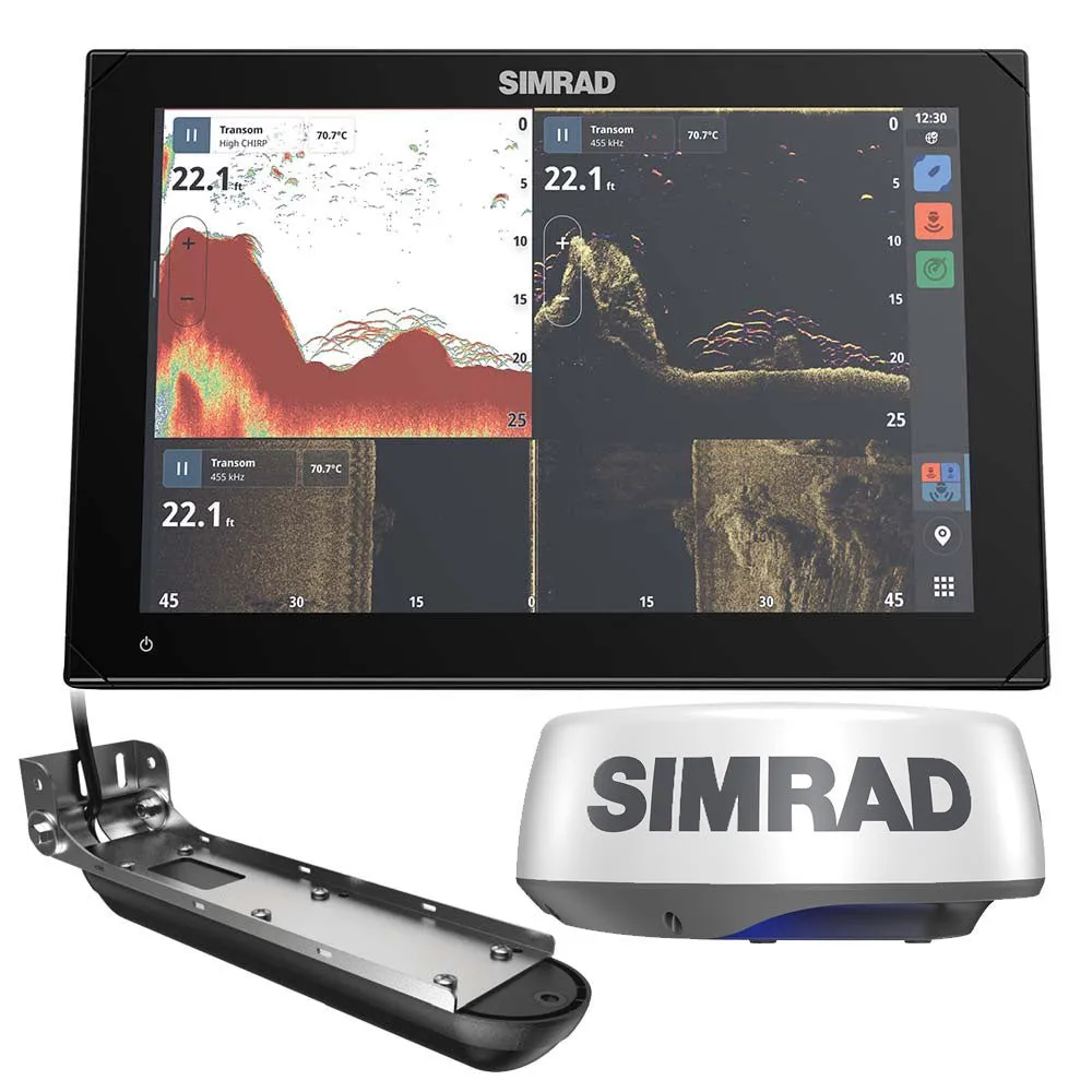 Simrad NSX 3012 Radar Bundle - HALO20  Radar Dome  Active Imaging 3-in-1 Transducer