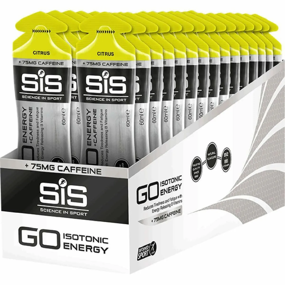 SiS Go Energy Gel Plus Caffeine 60ml (Box of 30)