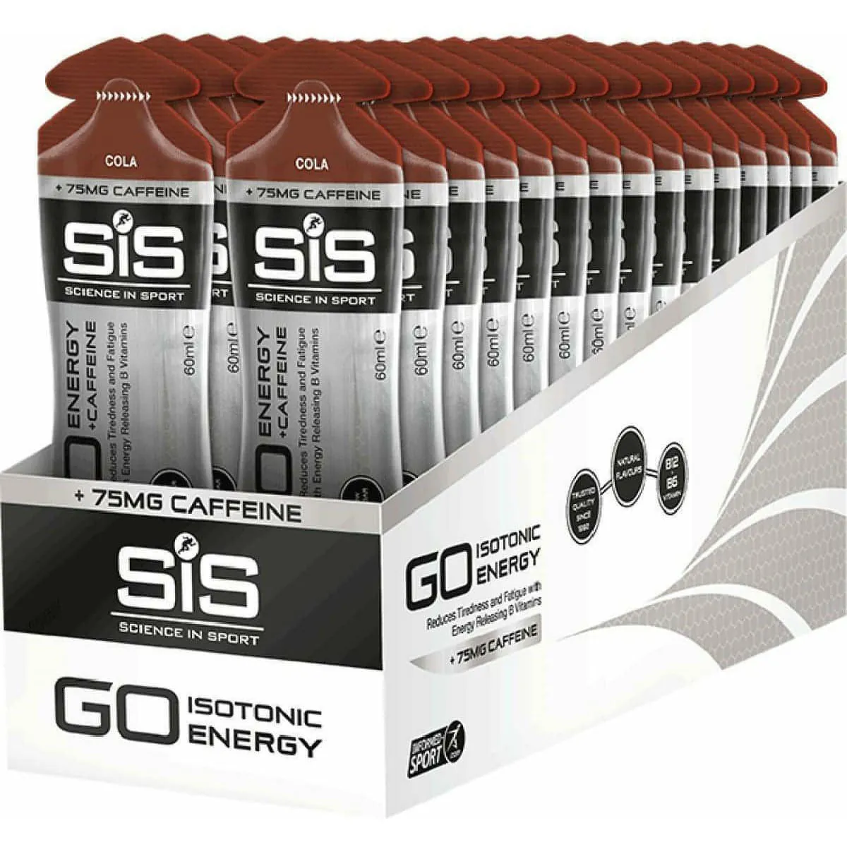 SiS Go Energy Gel Plus Caffeine 60ml (Box of 30)