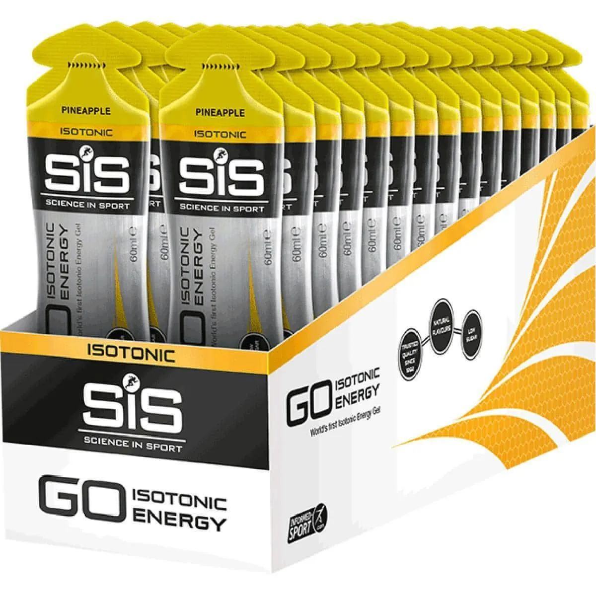 SiS GO Isotonic Energy Gels 60ml (Box of 30)
