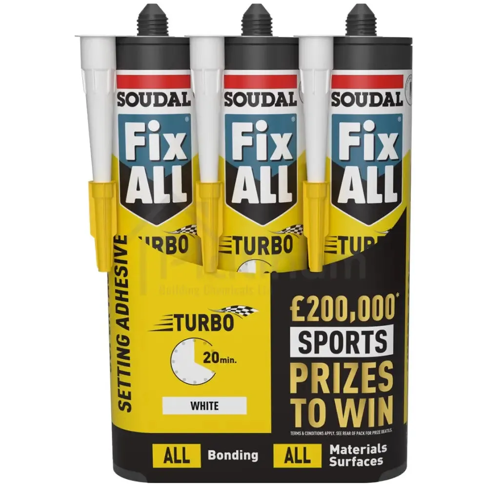 Soudal Fix All Turbo - Triple Pack 'Rewards' Promo