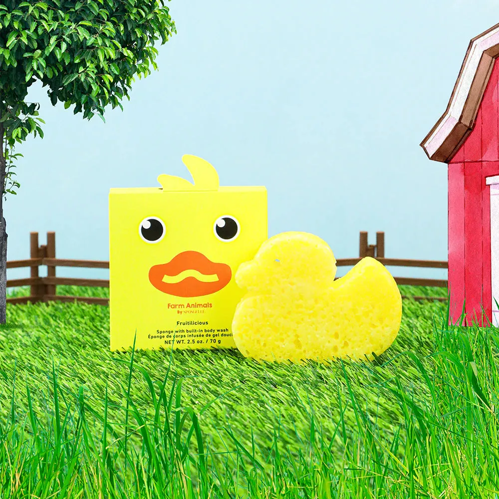Spongelle Danny Duck Farm Animals Sponge