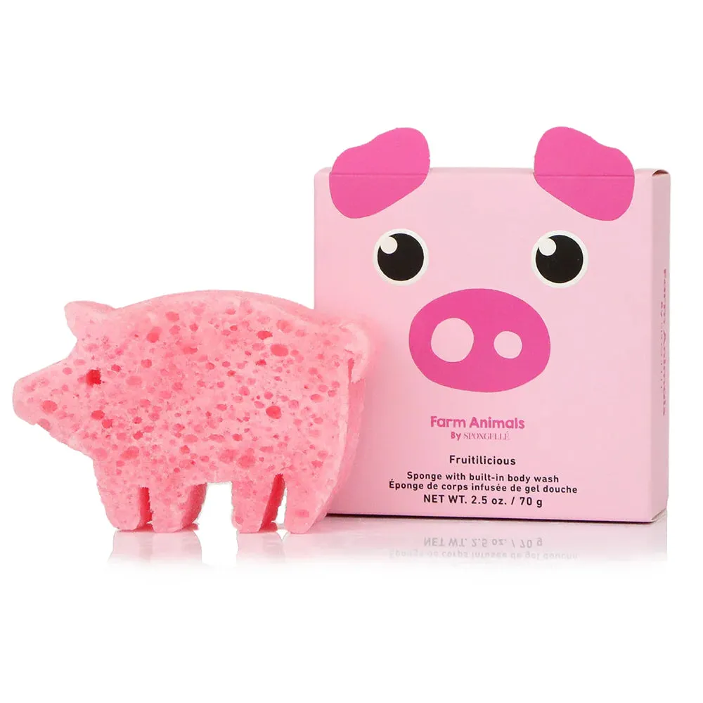 Spongelle Peggy Pig Farm Animals Sponge