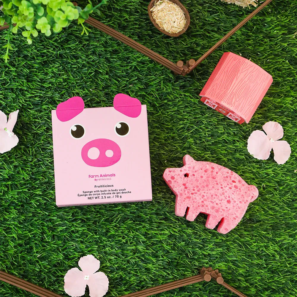 Spongelle Peggy Pig Farm Animals Sponge