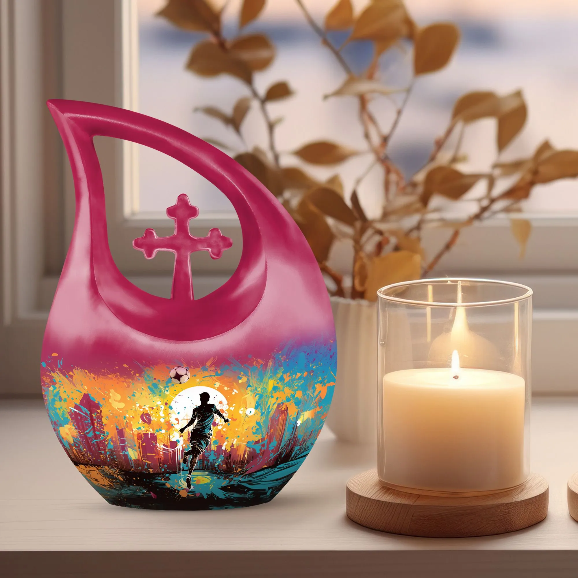 Sports Football Urn: A Restorative Urn for Memorial Remembrances