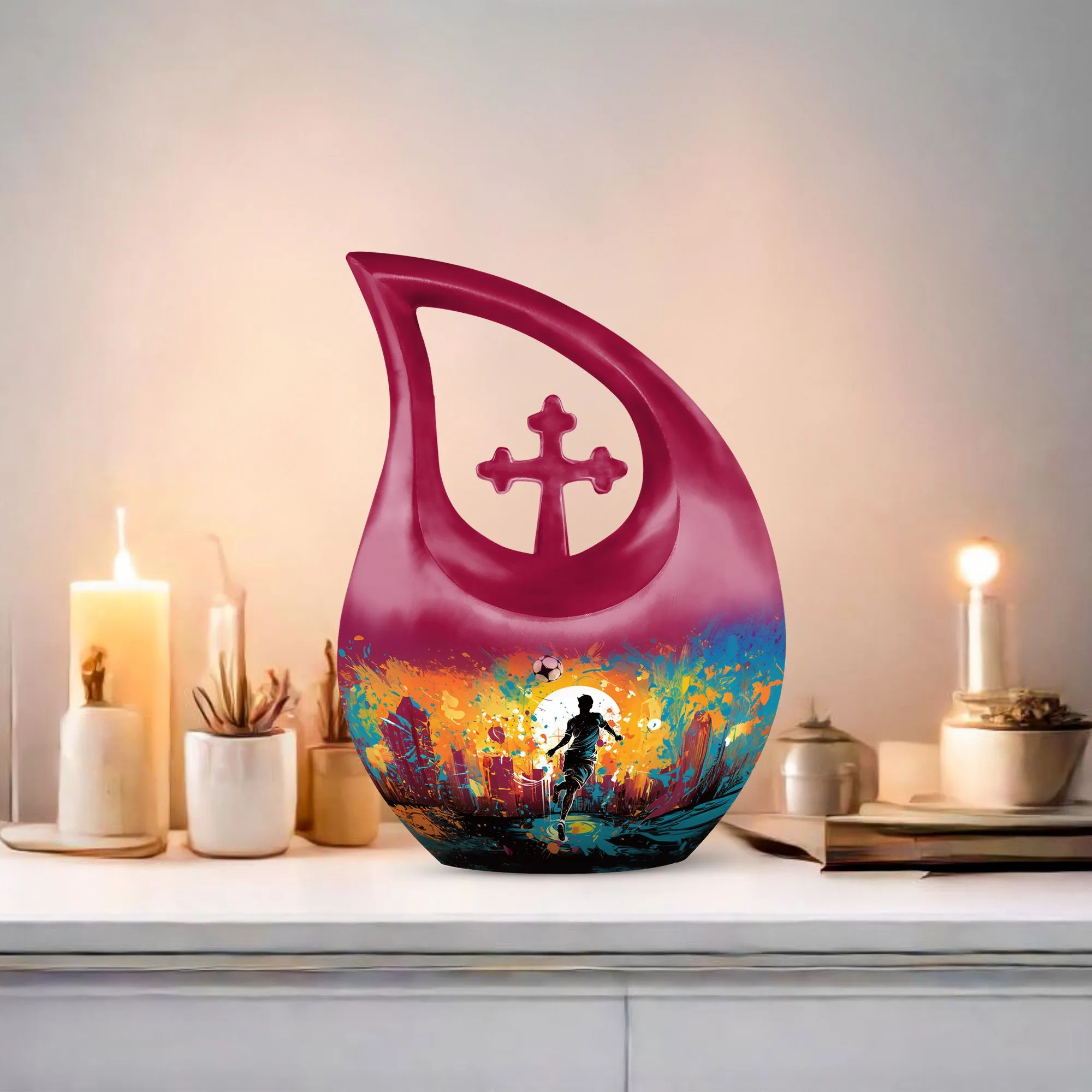 Sports Football Urn: A Restorative Urn for Memorial Remembrances