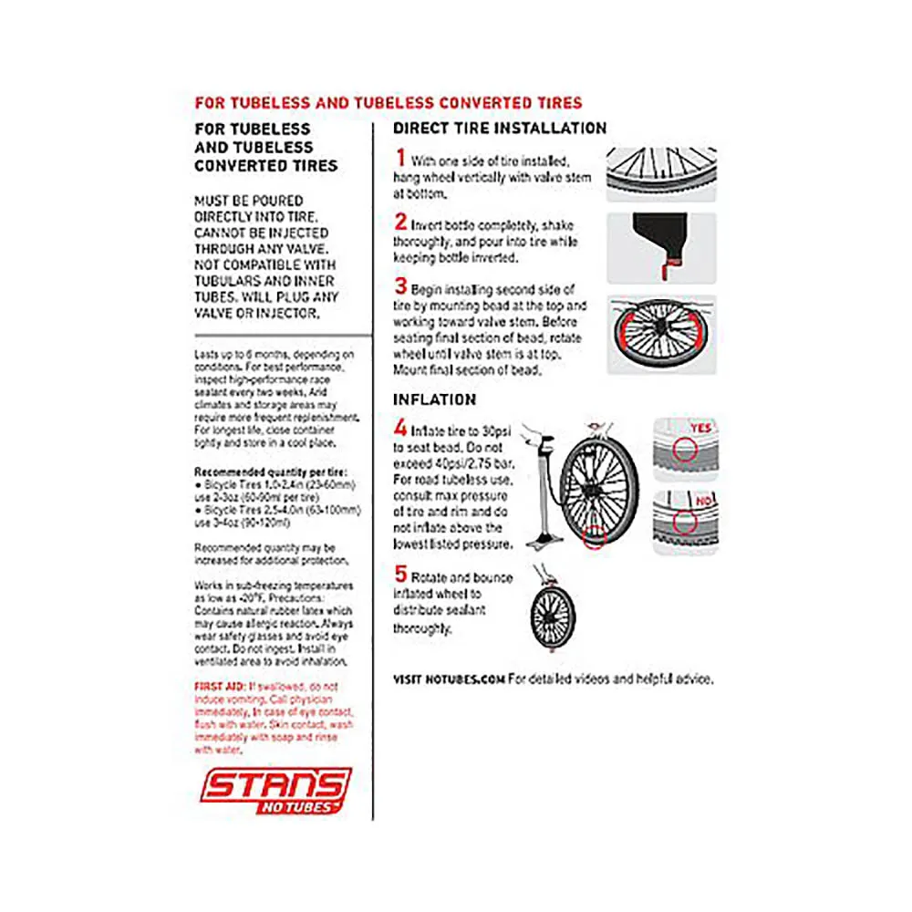 STAN'S RACE TYRE SEALANT - QUART (946ML)