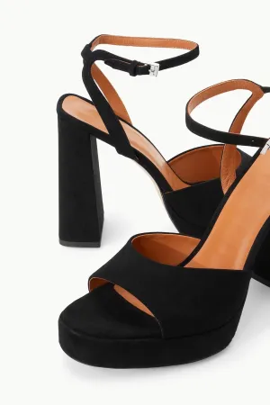 STAUD - Solange Suede Platform Heel - Black