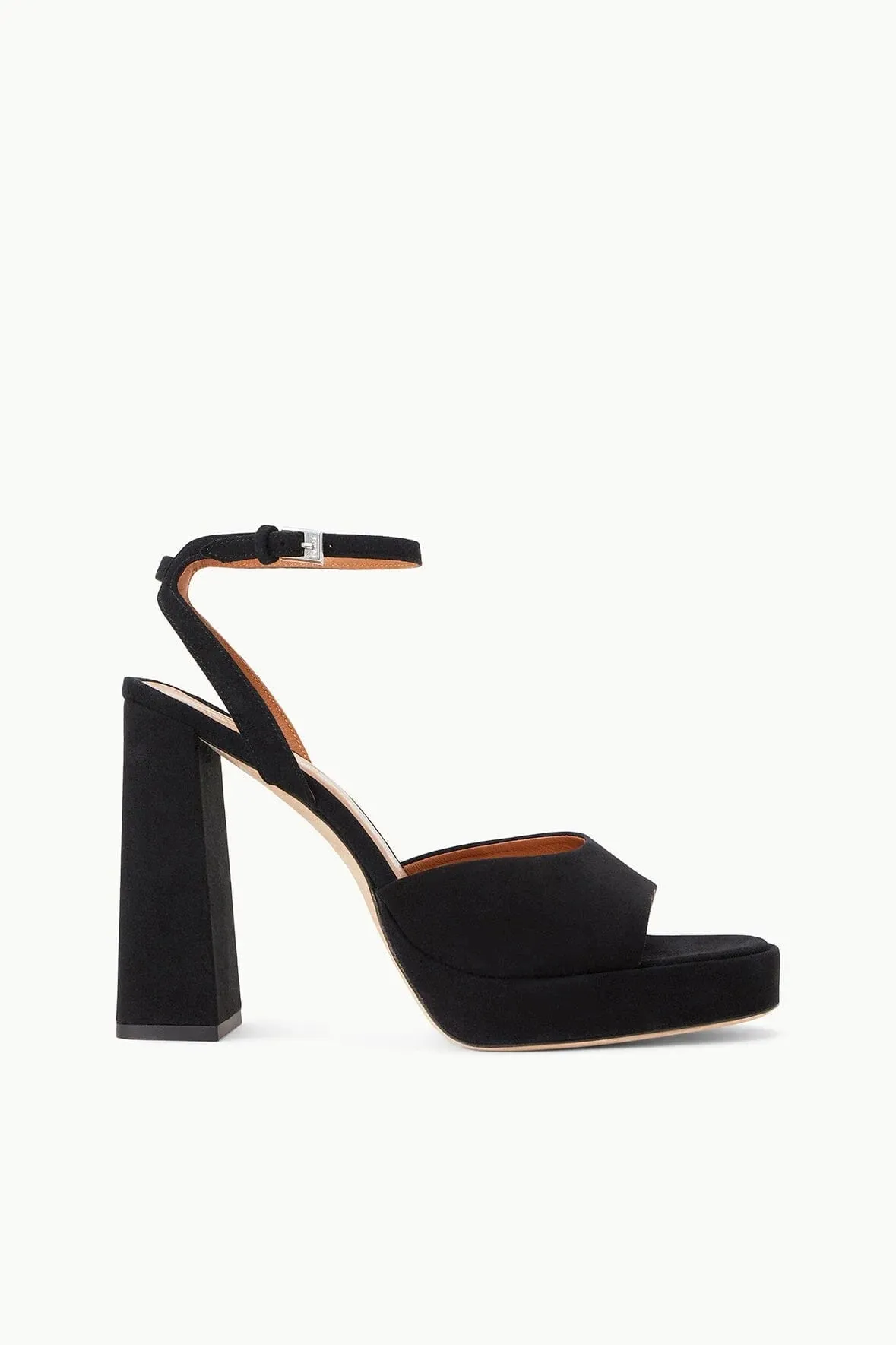 STAUD - Solange Suede Platform Heel - Black