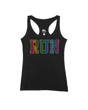 Stitched Embroidery RUN Rainbow
