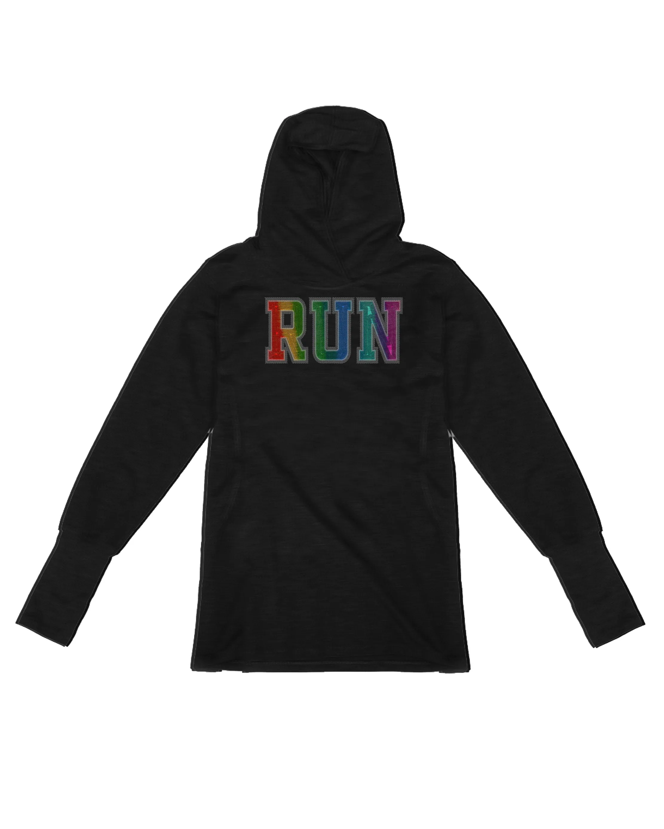 Stitched Embroidery RUN Rainbow
