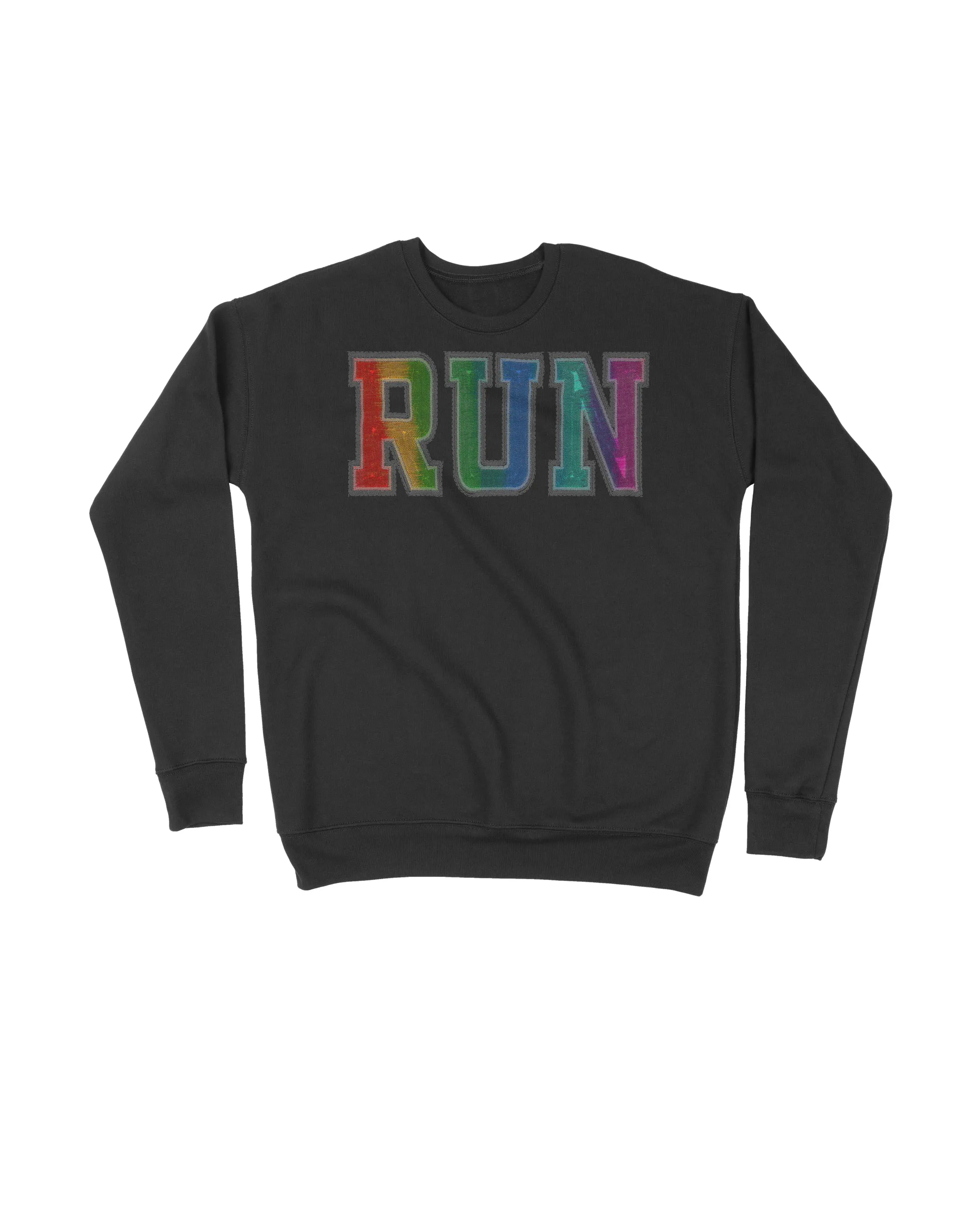 Stitched Embroidery RUN Rainbow