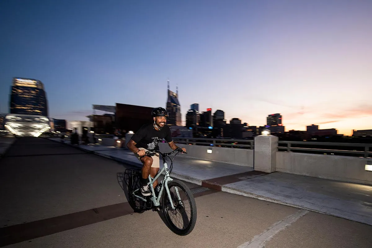 Surly Skid Loader Cargo Ebike - 27.5", Steel, Bathwater Gray, Medium