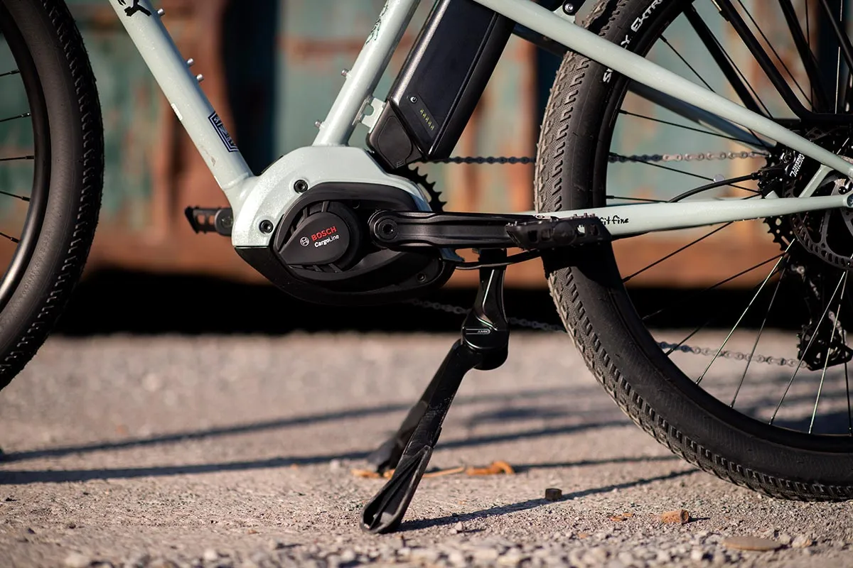 Surly Skid Loader Cargo Ebike - 27.5", Steel, Bathwater Gray, Medium