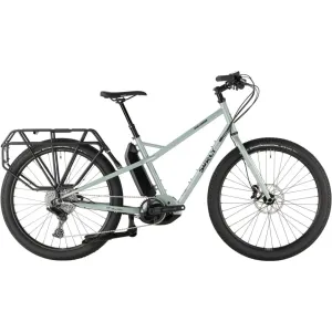 Surly Skid Loader Cargo Ebike - 27.5", Steel, Bathwater Gray, Medium