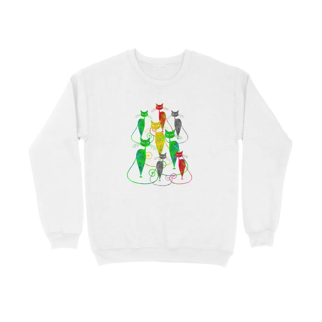 Sweatshirt (Men) - Sassy Kitties (7 Colours)