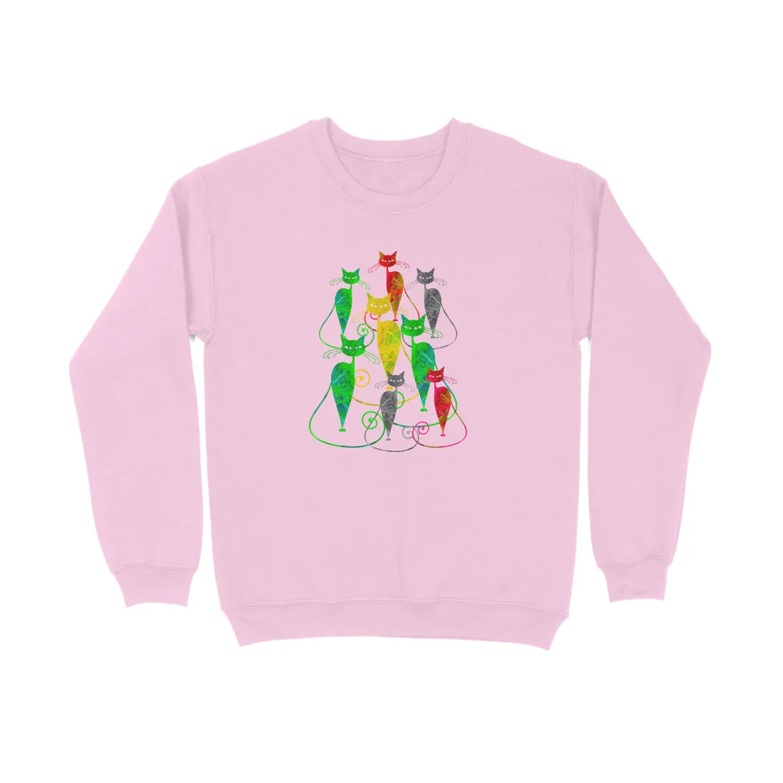 Sweatshirt (Men) - Sassy Kitties (7 Colours)