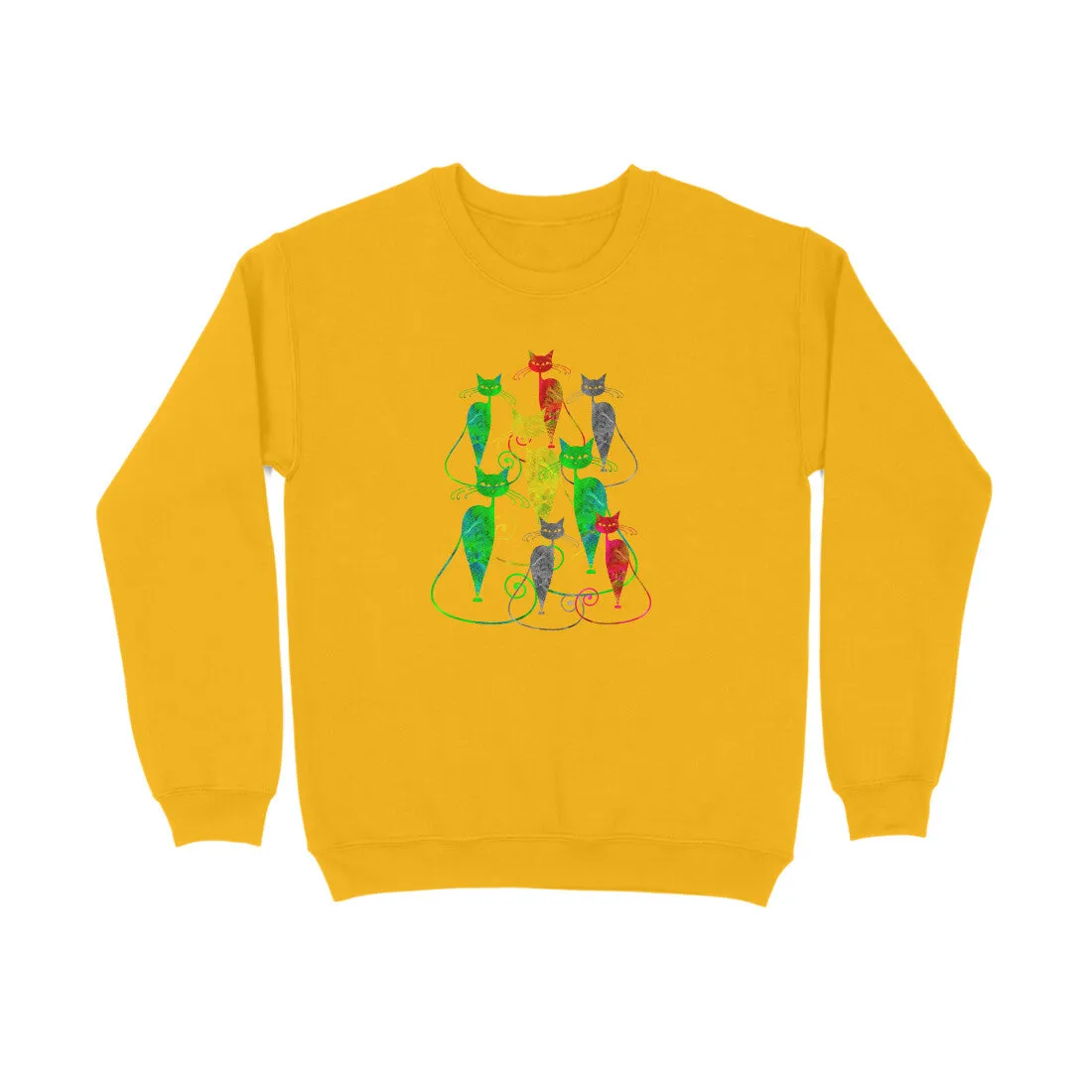 Sweatshirt (Men) - Sassy Kitties (7 Colours)