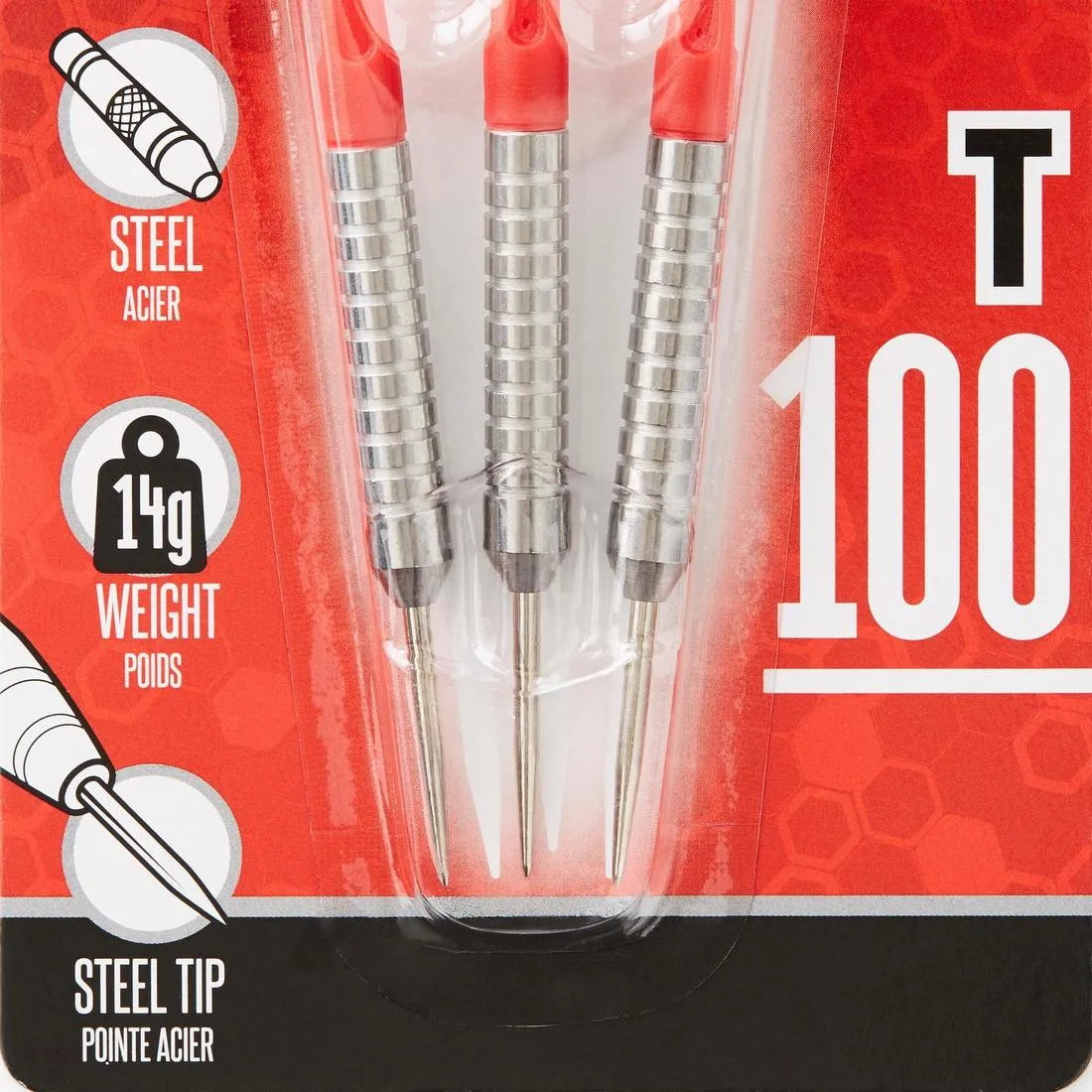 T100 Steel-Tipped Darts Tri-Pack