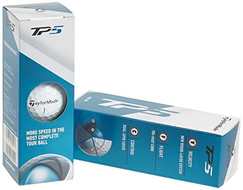 TaylorMade 2019 TP5 Golf Balls (One Dozen)