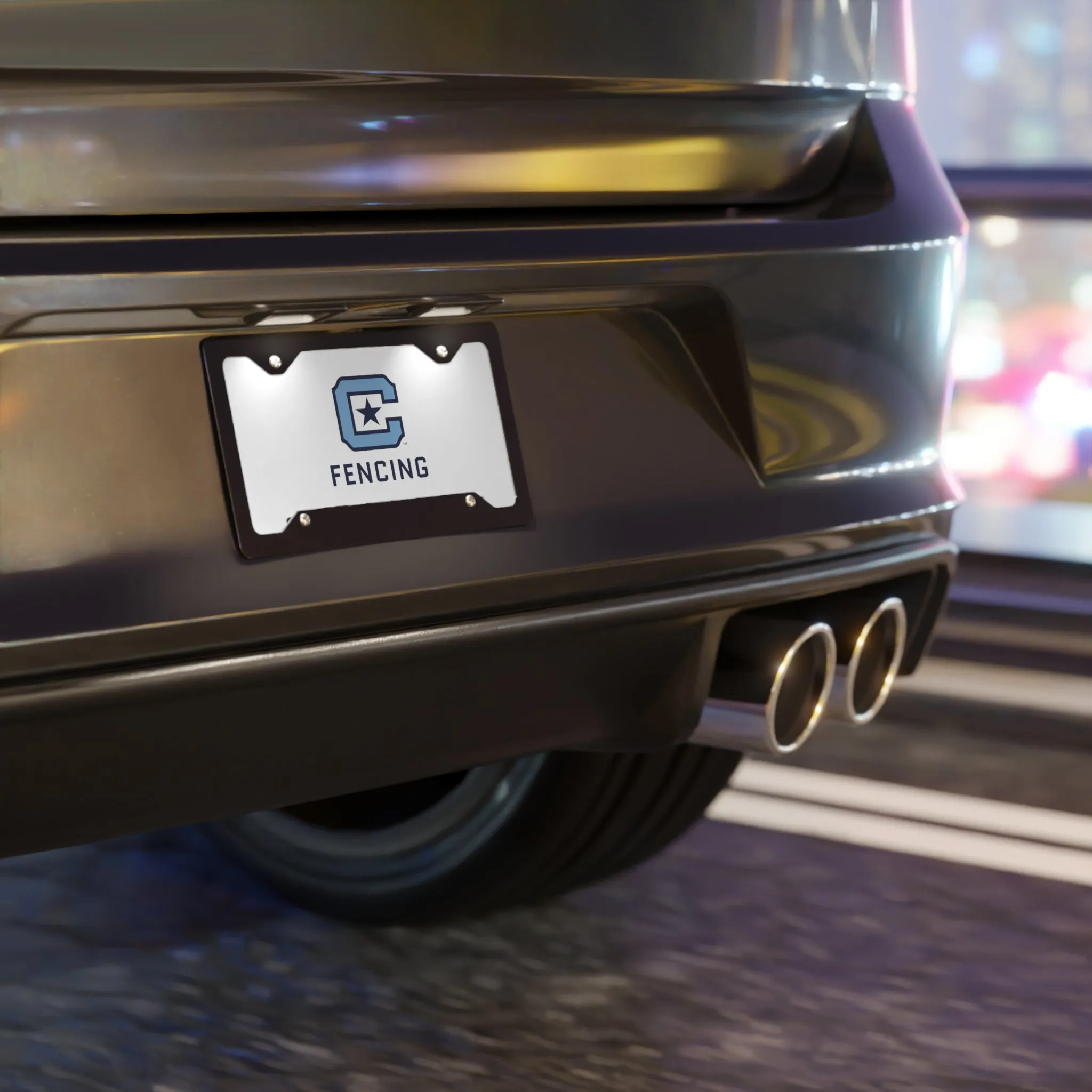 The Citadel, Sports Club, Fencing Vanity Plate