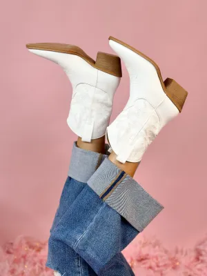 The Claire Bootie - White