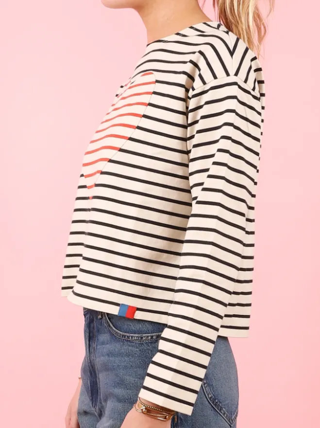 The Piecework Heart Crop Tee