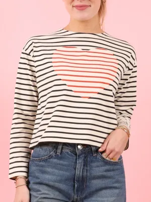 The Piecework Heart Crop Tee