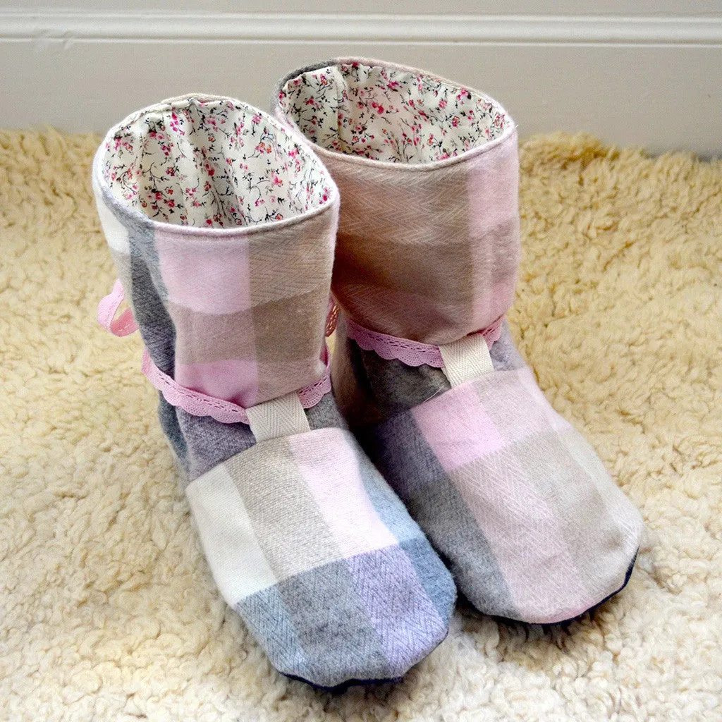 Tie Back Boots Sewing Pattern - Adult