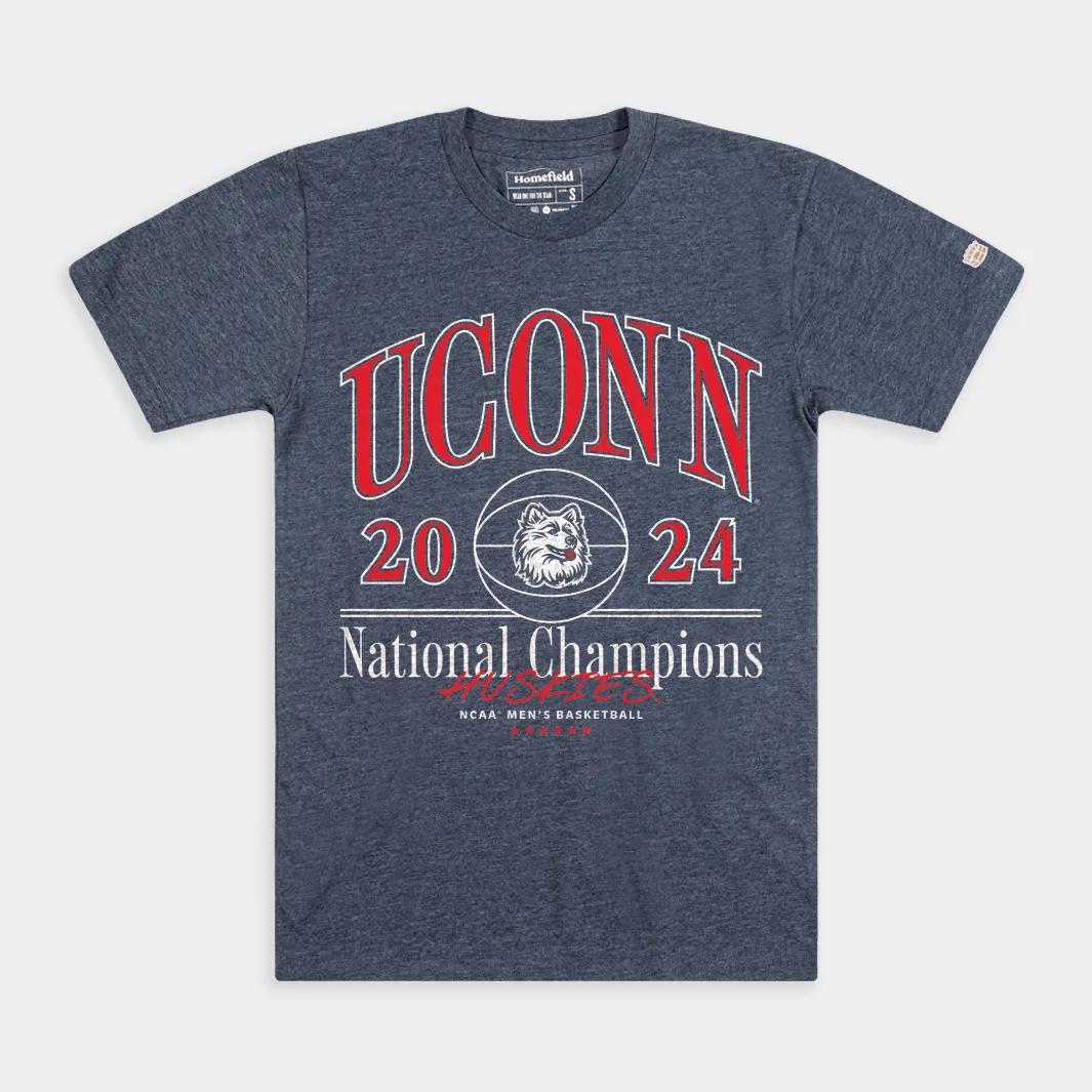 UConn Men's Basketball 2024 National Championship Tee