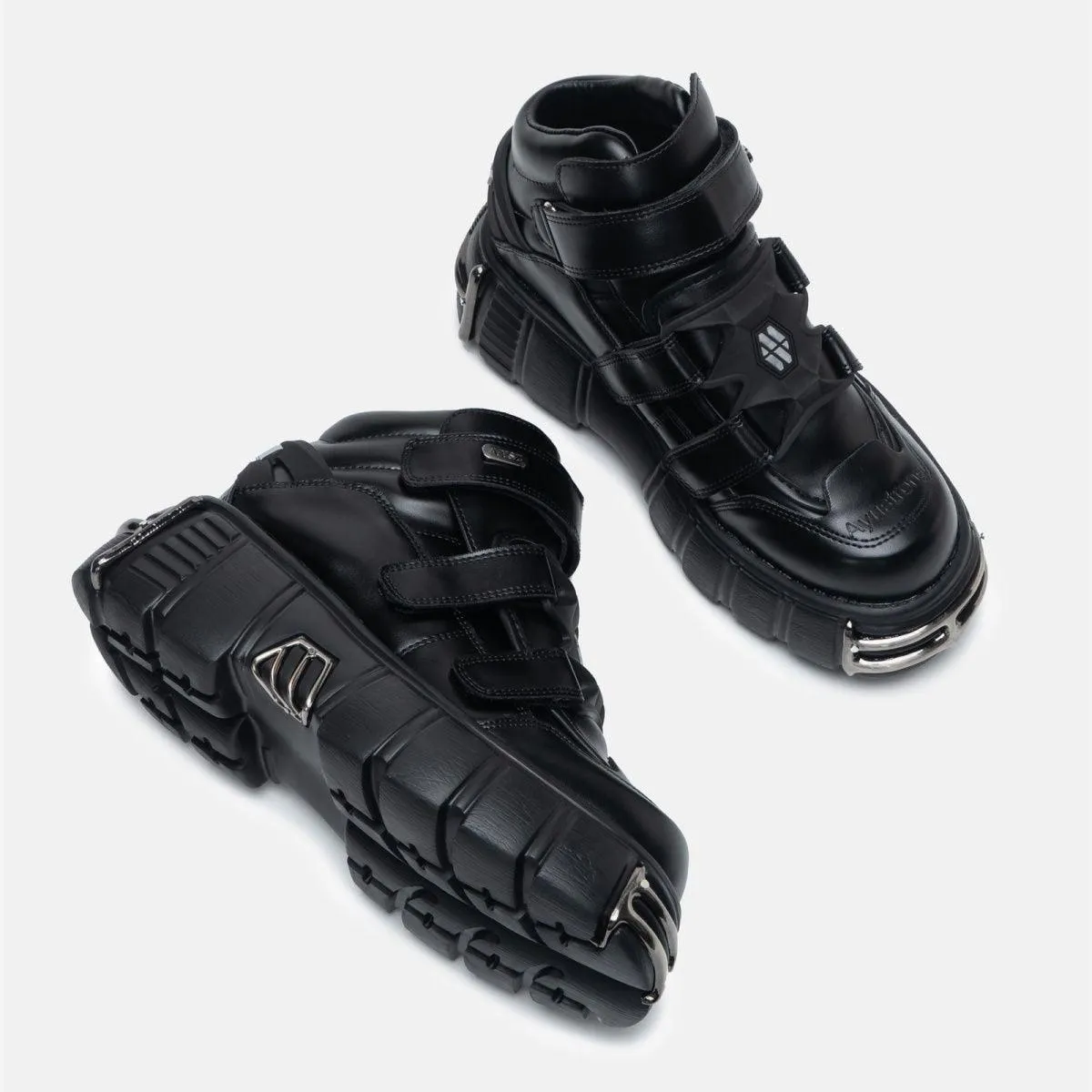 Unique Gothic Style Women's Lace-Up Platform Shoes with a 6CM Heel Height