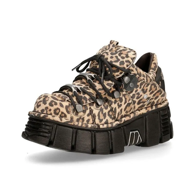 Unique Gothic Style Women's Lace-Up Platform Shoes with a 6CM Heel Height