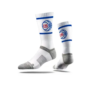 University of Kansas | Premium Crew | Fashion Logo | 125th Season of Basketball White | N02385952ML