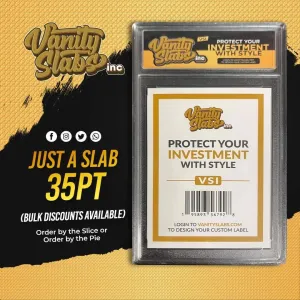 Vanity Slabs Inc Slabs Holder 35pt Thickness for Standard Size Trading Cards - Card Holders for Trading Cards & Sports Cards