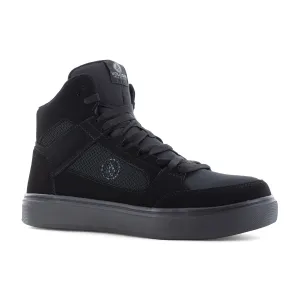 Volcom Men's Evolve Skate Comp Toe High Top Inspired Work Shoe- Black- VM30244
