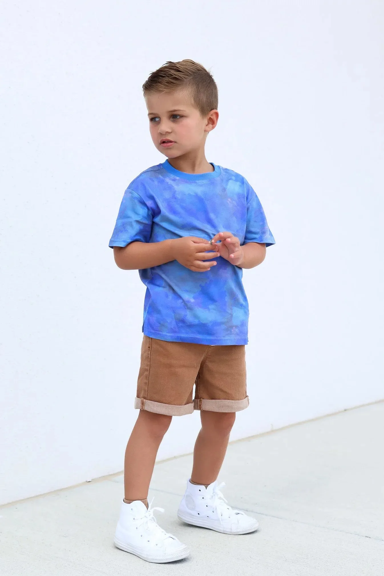 Watercolor Tee - Blue