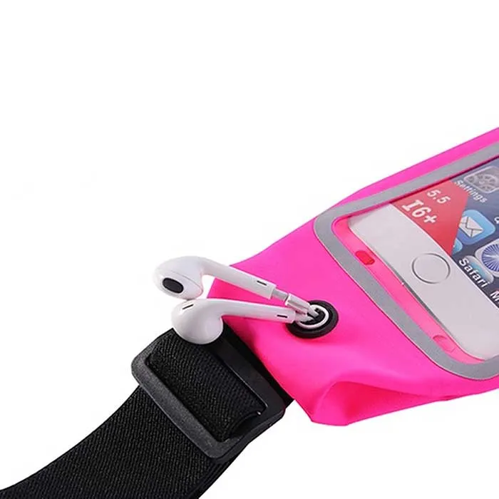 Waterproof Cellphone Running Waist Belt with Pouch