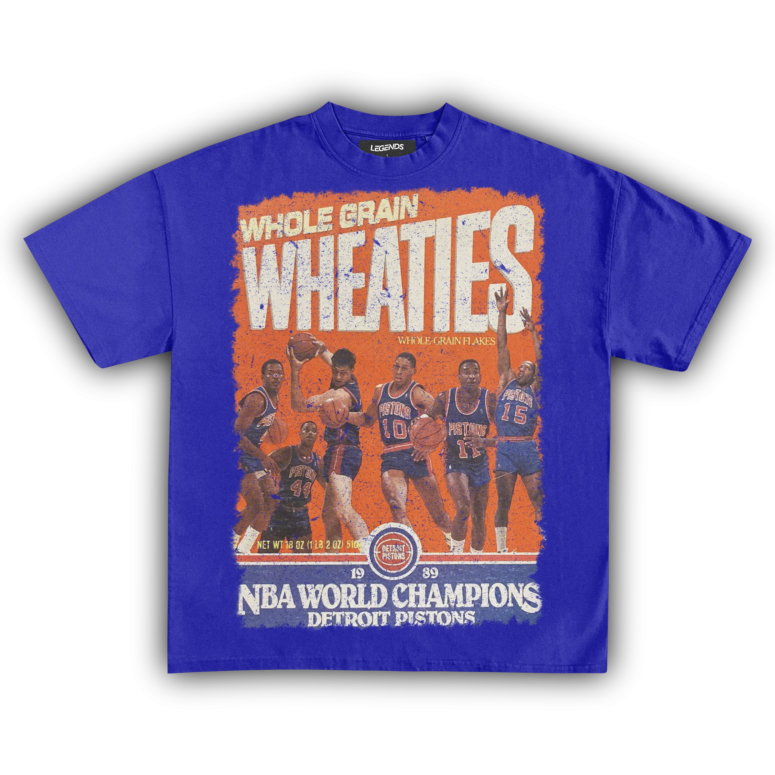 WHEATIES DETROIT PISTONS 1989 VINTAGE TEE